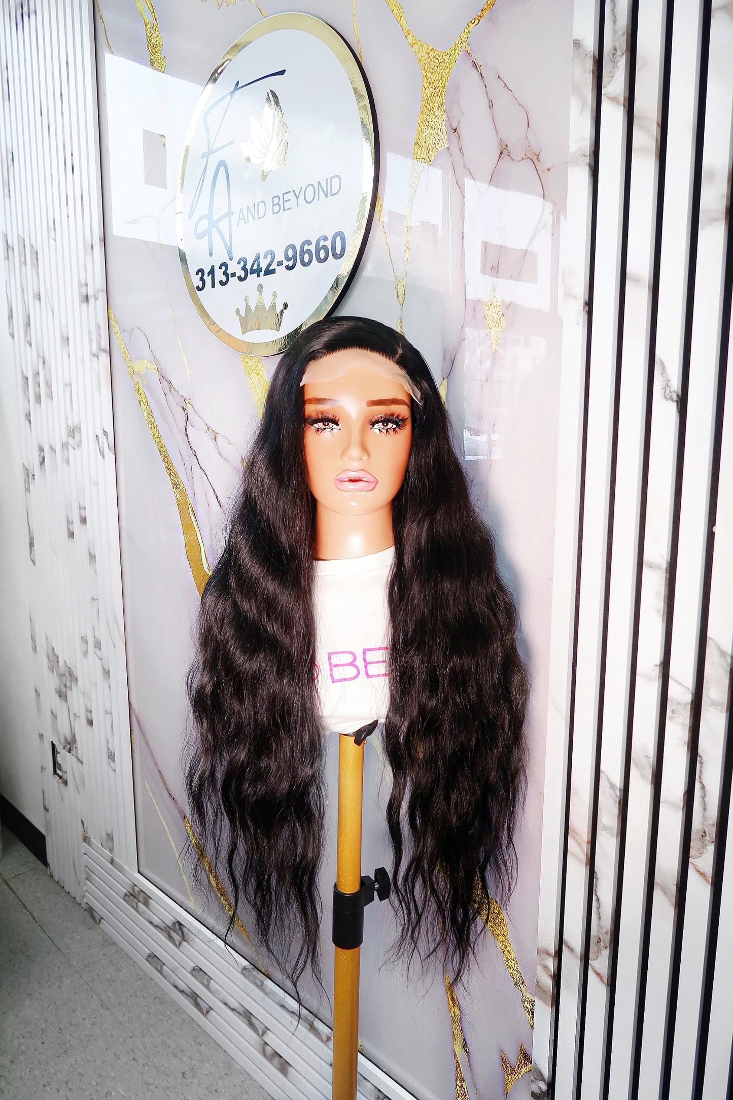 Giselle 5x5 Closure Human Hair Blend Lace Frontal Wig