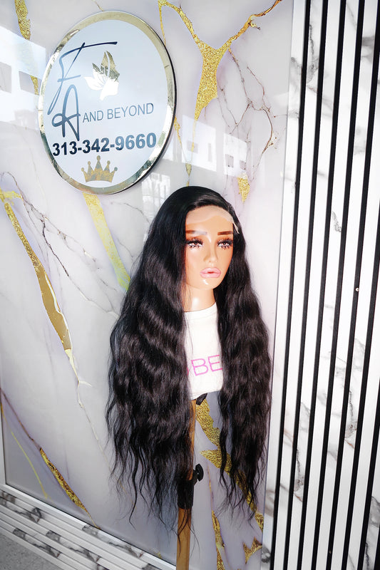 Giselle 5x5 Closure Human Hair Blend Lace Frontal Wig